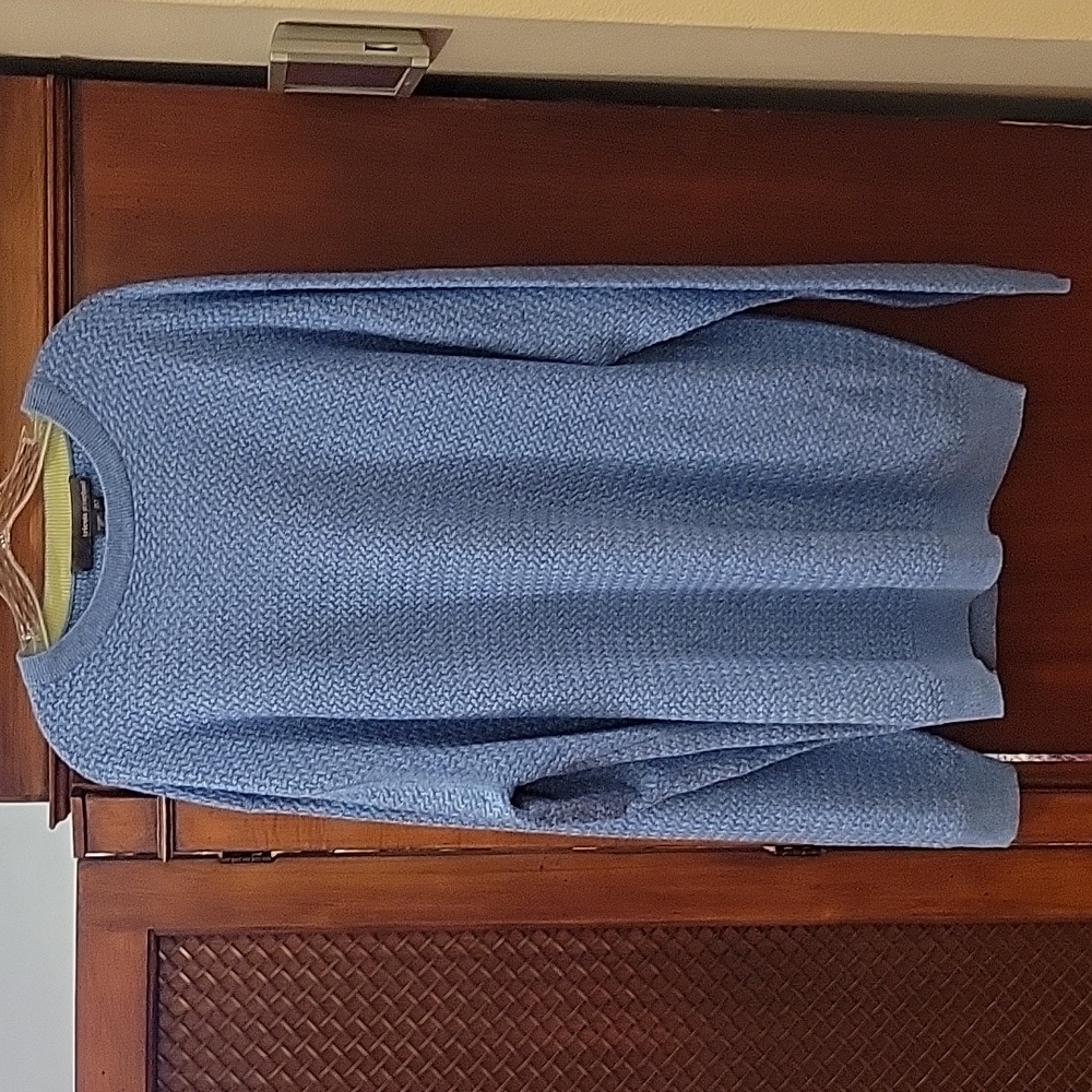Tricots St. Raphael | Blue Silk & Cashmere Crewneck Knit Sweater - Men's 2XT